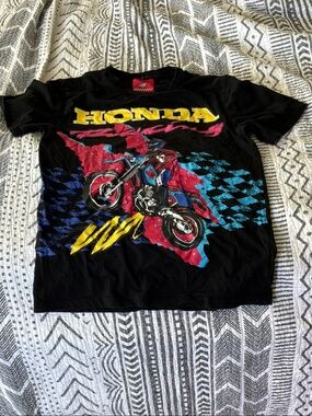 Honda Racing Graphic Black Short Sleeve Tee